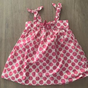 Jacadi Pink Polkadot Dress